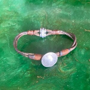 Sundance Silver and Brown Men's Bracelet